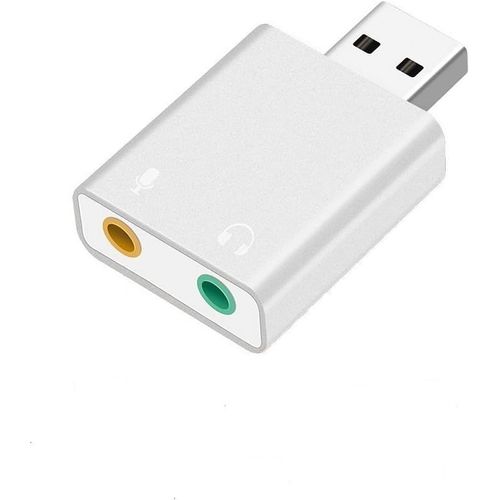 Asbter USB Port Analogique 7.1CH Mini USB Carte Son Carte Son USB à 3.5mm Femal Son Externe avec Micro Casque Adaptateur pour Haut-Parleur