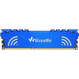 DDR4 2666MHz Mémoire RAM 16GB CL19 U-DIMM Module de Mémoire PC4-21300 288-Pin 1.2V 2Rx8 pour Ordinateur de Bureau, Bleu