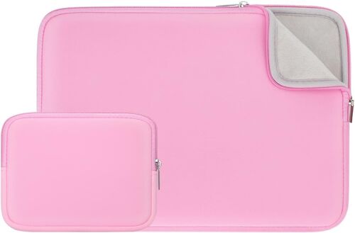 acdsgd-RAINYEAR Housse 13 Pouces Ordinateur Portable de Protection Sacoche avec Accessoires Pochette Compatible MacBook 13,6 M2 A2681 13,3 Air Pro M1 A2337 A2338 A2179 A2251 A2289(Rose,Version Améliorée)