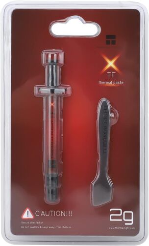 KAL-Tfx 2G Performances Exêmes Pâte De Composé Thermique 2 Grammes, 14,3W / Mk, Durabilité Élevée, Pour Tous Les Refroidisseurs De Processeurs À Cassages Thermiques, Application Sûre