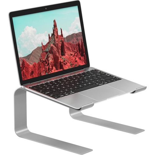 KAL-Support Ordinateur Portable, Support Ergonomique Pour Pc Portable Pour Bureau, Support Laptop Compatible Avec Les Ordinateurs Portables De 10-17.3"", Argent