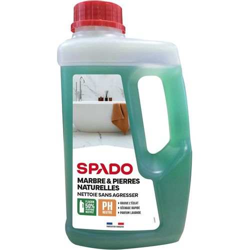 KALANKA-- Nettoyant marbre & pierre naturelles - Ravive l'éclat - Séchage rapide - PH neutre - Bouchon doseur - Parfum lavande - 1 L - Fabriqué en France