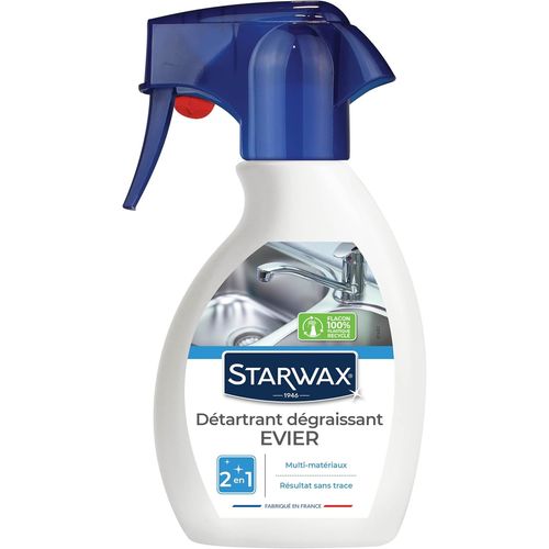Détartrant Dégraissant pour Évier - 250ml - Idéal pour Éliminer le Tartre et la Graisse dans les Éviers