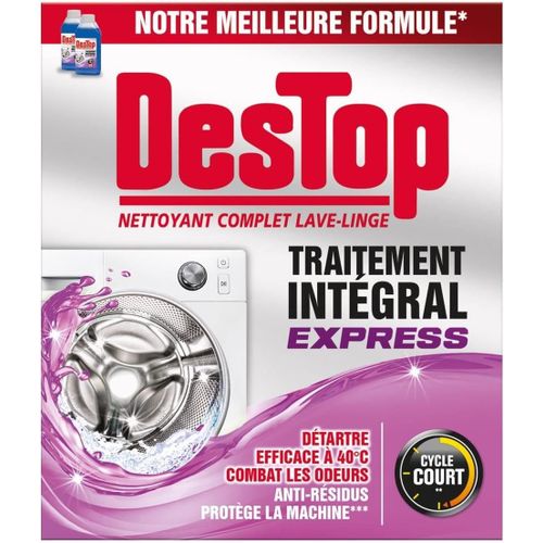 Nettoyant Lave-Linge Express, Anti-Calcaire, Anti-Moisissure - 2 doses