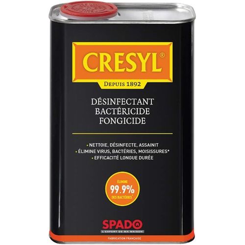 KALANKA-- Crésyl concentré - Désinfectant, bactéricide et levuricide - Nettoyant - Efficacité longue durée - Elimine 99,9% des bactéries - 1 L - Fabriqué en France