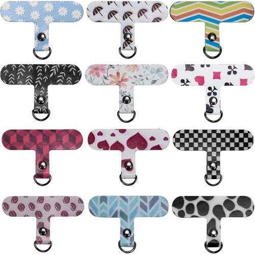 KAL-Pièces Patch Pour Téléphone Portable,Patchs Universels Pour Cordon De Téléphone,Handy Lanyard Patch Pad Pour La Plupart Des Smartphones
