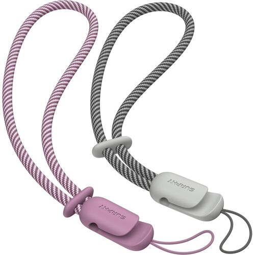 2 Pcs Couple Hand Strap Lanyard for Mobile Phone Key USB MP3 MP4 Player and More