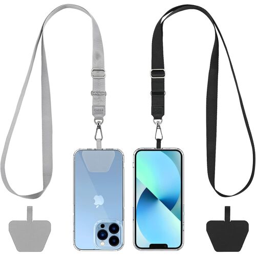 2 Pièces Lanière Cordon De Téléphone Portable Und 2 Pièces Patchs Durables, Pour La Plupart Des Téléphones Intelligents