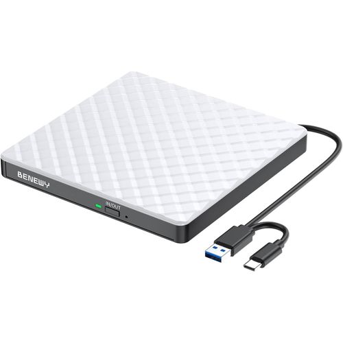 SEPT-Lecteur DVD CD Externe,USB 3.0 Graveur DVD CD Externe Lecteur CD/DVD/ROM Optique Externe pour PC Laptop, Macbook, Mac OS,Windows11/10/8.1/7/XP/Vista