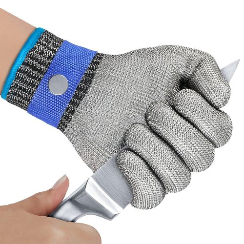 Gants anti-coupures, protection haute performance niveau 5, gants de travail, gants de protection de cuisine pour filet de poisson, découpe de viande, mandoline, huîtres et découpe (XLx1)