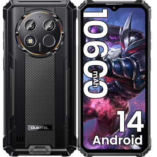 OUKITEL WP28E 4G Téléphone Portable Incassable,4Go+64Go Noir