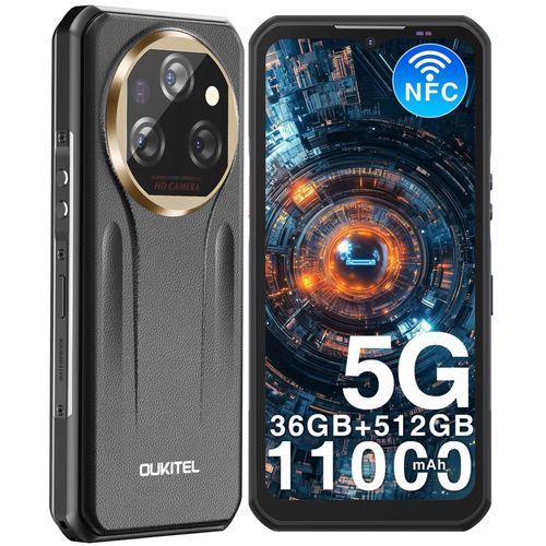OUKITEL WP39 Pro 5G Téléphone Portable Incassable,36Go+512Go Golden