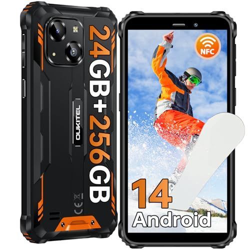 OUKITEL WP32 Pro 4G Téléphone Portable Incassable,24Go+256Go Orange