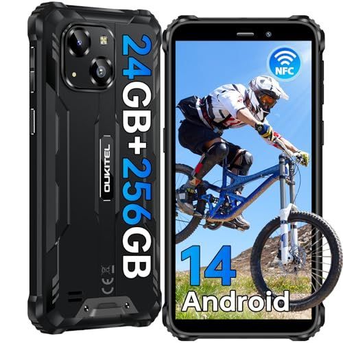 OUKITEL WP32 Pro 4G Téléphone Portable Incassable,24Go+256Go Noir