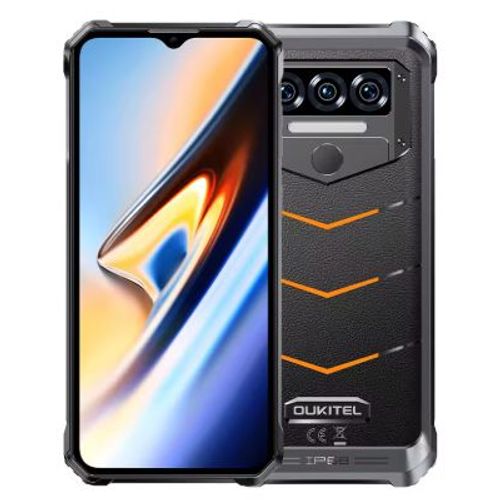 OUKITEL WP38 4G Téléphone Portable Incassable,12Go+256Go Orange