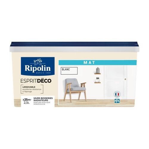 Ripolin Esprit Deco Blanc Mat 2.5l