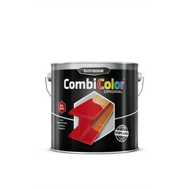 Primaire De Protection Antirouille Et Finition Combicolor Original Rouge Feu Ral 3000 Seau 2,5l Rust Oleum 7365.2.5