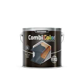Primaire De Protection Antirouille Et Finition Combicolor Original Gris Anthracite Ral 7016 Seau 2,5l Rust Oleum 7389.2.5