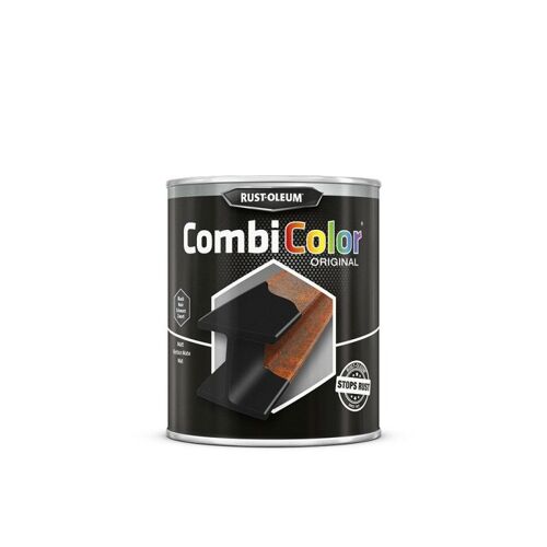 Primaire De Protection Antirouille Et Finition Combicolor Original Noir Mat Pot 750ml Rust Oleum 7378.0.75