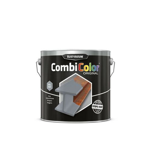 Primaire De Protection Antirouille Et Finition Combicolor Original Gris Argent Ral 7001 Seau 2,5l Rust Oleum 7382.2.5