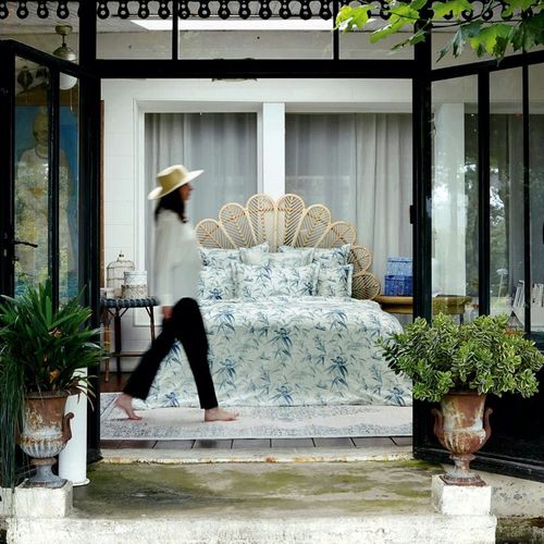 Housse De Couette Percale Bleu Foncé 140x200 Cm