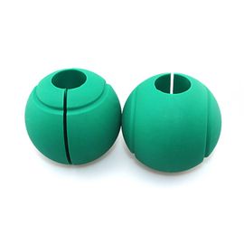 Lot De 2 Poignees D'halteres En Silicone Epais Pour Barres De Poids De 25 Mm, 28 Mm Et 30 Mm, Vertes