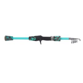 Canne A Peche Courte En Verre, Acier, Anneau En Ceramique, Poignee Eva, Accessoires De Peche Adaptes A L'eau De Mer Et A L'eau Douce, 1,5 M/1,64 Yd, 6 Sections