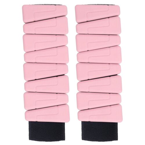 1 Pair Resin Weight Bearing Bracelet Adjustable Wrist Ankle Weights Belt For Fitness Sports Pink