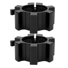 Lot De 2 Colliers De Serrage En Alliage D'aluminium Avec Boucle De Securite Pour Halteres, Halteres, Accessoires D'equipement De Fitness, Noir