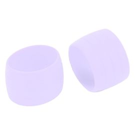 Sangle Elastique En Silicone Pour Velo, Anneau De Fixation, Bouchon De Ruban Adhesif, Manchon De Fixation Pour Guidon De Velo, Violet
