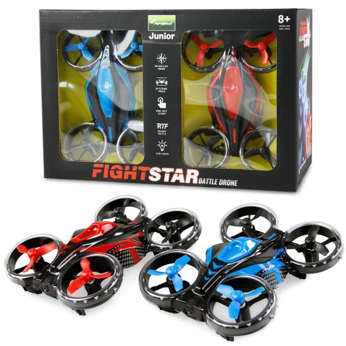 Pack 2 Drones Racing Et Combat Aérien Rtf Rouge Et Bleu-Amewi