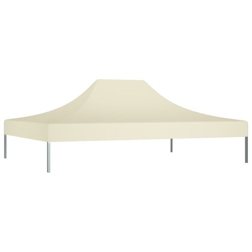 vidaXL Toit de tente de réception 4x3 m Crème 270 g/m²