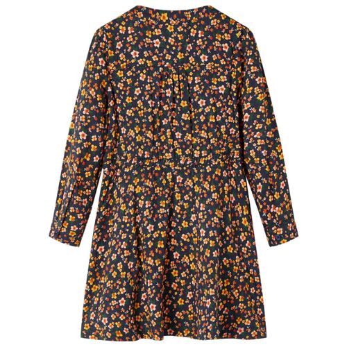 Robe Pour Enfants À Manches Longues Bleu Marine 92