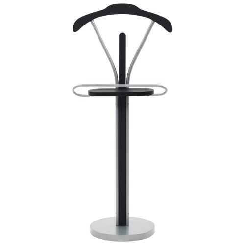 Vidaxl Valet De Chambre 45 X 35 X 107 Cm Noir Et Gris