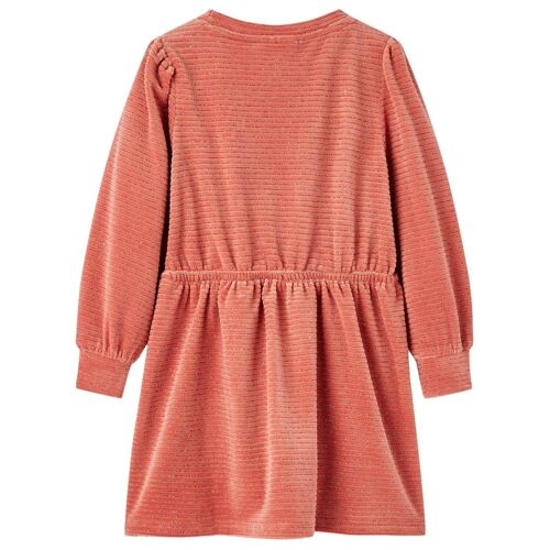 Robe Enfants À Manches Longues Rose Moyen 128