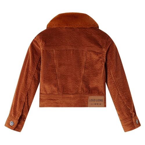 Veste Pour Enfants Velours Côtelé Cognac 116
