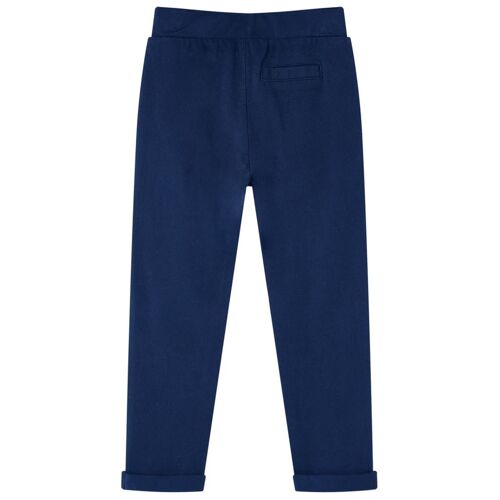 Pantalons Pour Enfants Avec Cordon De Serrage Bleu Marine 128