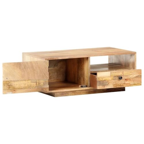 Vidaxl Table Basse 90x50x35 Cm Bois Solide De Manguier