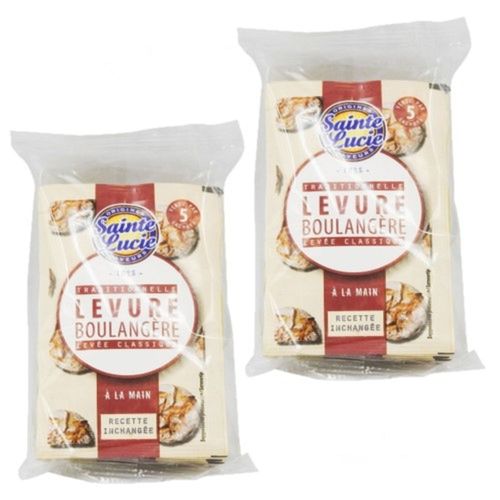 Lot 2x Levure Boulangère - Sachet - 5 X 8g
