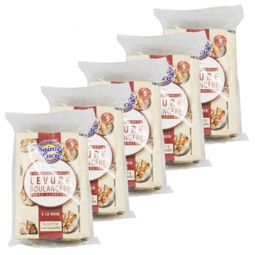 Lot 5x Levure Boulangère - Sachet - 5 X 8g