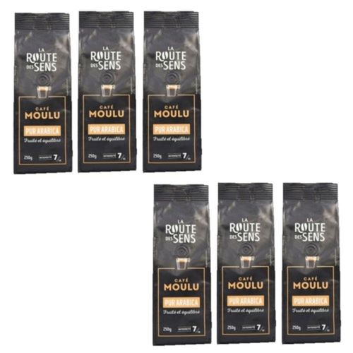 Lot 6x Café Moulu 100% Arabica - Paquet 250g
