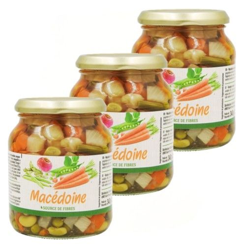 Lot 3x Macédoine De Légumes - Bocal 340g