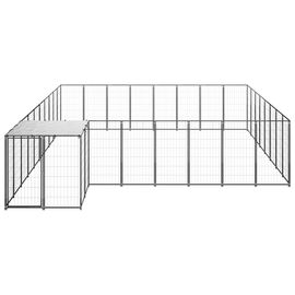 Vidaxl Chenil Noir 20,57 M² Acier