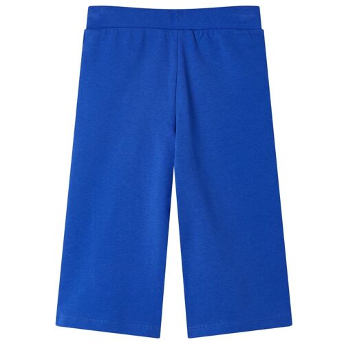 Pantalon À Jambes Larges Pour Enfants Bleu Cobalt 128