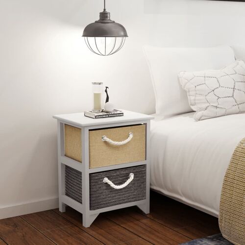 vidaXL Buffet Gris béton 69,5x32,5x90 cm Bois d'ingénierie