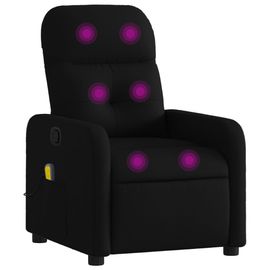 Vidaxl Fauteuil Inclinable De Massage Noir Tissu