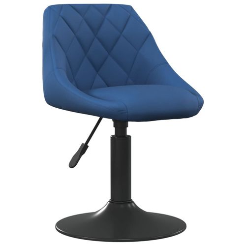 Vidaxl Tabouret De Bar Bleu Velours