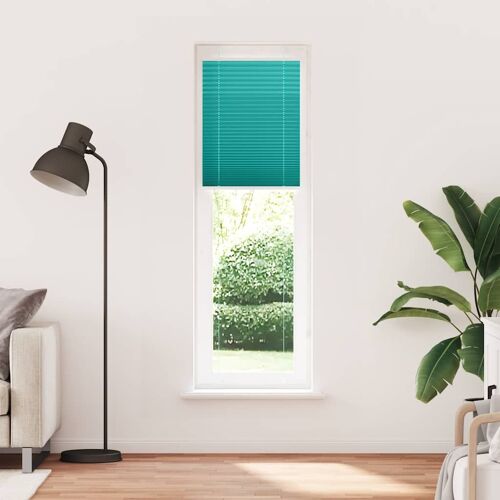 Vidaxl Store Plissé Vert Pétrole 55x200 Cm Largeur Du Tissu 54,4 Cm