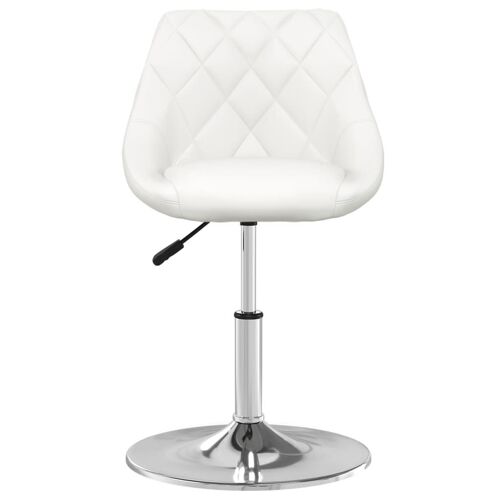 vidaXL Chaises de salle à manger 6 pcs Blanc Similicuir