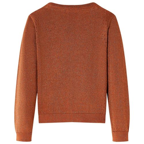 Cardigan Pour Enfants Tricoté Cognac 104